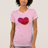 ピンクハートTシャツ（女性用） Tシャツ (正面)