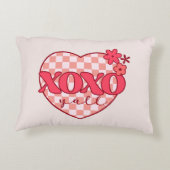 ピンクハートXoxoハグとキス アクセントクッション (裏面)