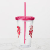 ピンクハートXoxoハグとキス アクリルタンブラー (右)