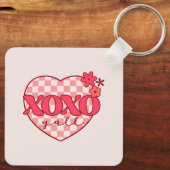 ピンクハートXoxoハグとキス キーホルダー (裏面)