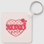 ピンクハートXoxoハグとキス キーホルダー (裏面)