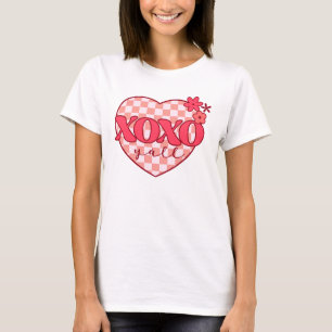 ピンクハートXoxoハグとキス Tシャツ
