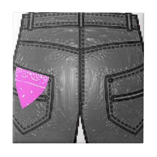 ピンクハ離れンキー タイル (正面)