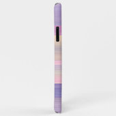 ピンクバイオレットパープルウォーター色アートストライプパターン Case-Mate iPhoneケース (裏面/右)