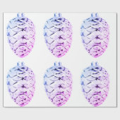 ピンクバイオレットピネコーンラッピング紙 ラッピングペーパー (フラット)