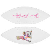 ピンクバイクサッカーのブロンドの少女 アメリカンフットボール (パネル)