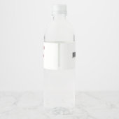 ピンクバイク誕生日ウォーターボトルラベル ペットボトルラベル (裏面)