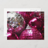 ピンクバウブルズハガキ ポストカード (正面/裏面)