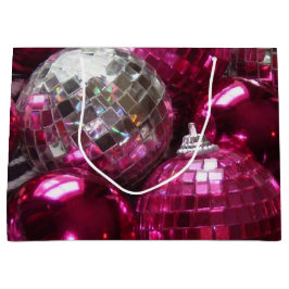 ピンクバウブル抱き枕 ラージペーパーバッグ