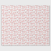 ピンクバスタイムラッピング紙 ラッピングペーパー (フラット)