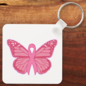 ピンクバタフライで キーホルダー (裏面)