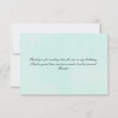 ピンクバタフライとヴィンテージバラコラージュ サンキューカード (裏面)