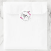 ピンクバタフライのご注文ありがとうございます ラウンドシール (バッグ)