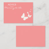 ピンクバタフライアドバイスでママがカードになる アドバイスカード (正面/裏面)