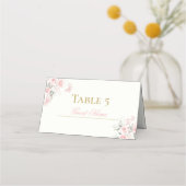 ピンクバタフライキンセアニラ プレイスカード (正面)