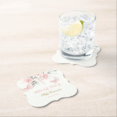 ピンクバタフライキンセアニラ ペーパーコースター (インサイチュ)