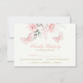 ピンクバタフライキンセアニラ 出欠カード (正面)