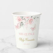 ピンクバタフライキンセアニラ 紙コップ (裏面)