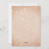 ピンクバタフライクリスマスグリッター シーズンカード (裏面)