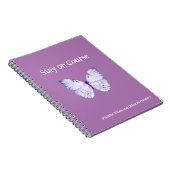 ピンクバタフライステイのコースとその他のリマインダー ノートブック (右側)