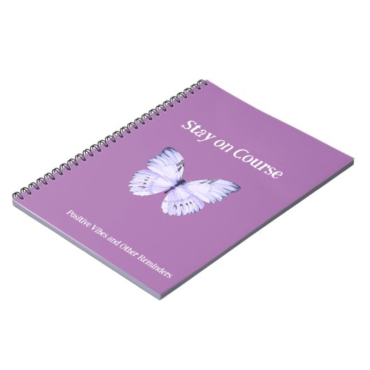 ピンクバタフライステイのコースとその他のリマインダー ノートブック (左側)
