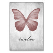 ピンクバタフライテーブル番号カード テーブルナンバー (裏面)