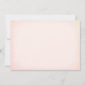 ピンクバタフライバースデーパーティーガールフローラ 招待状 (裏面)