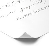 ピンクバタフライバースデーパーティー誕生日は甘い ポスター (角)