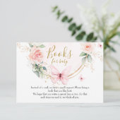 ピンクバタフライブックベビーカード (スタンド正面)