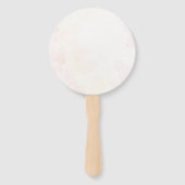 ピンクバタフライベビーシャワーフローラガーデン ハンドファン (裏面)