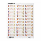 ピンクバタフライベビーシャワーフローラガーデン ラベル (フルシート)