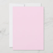 ピンクバタフライベビーシャワー招待状テンプレート 招待状 (裏面)