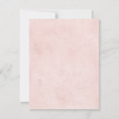 ピンクバタフライホワイトローズありがとう ノートカード (裏面)