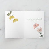 ピンクバタフライマザーズデイカード サンキューカード (内部)