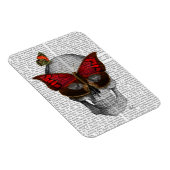 ピンクバタフライマスクスカル マグネット (右側)