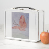 ピンクバタフライランチボックス メタルランチボックス (インサイチュ)