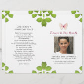 ピンクバタフライ写真葬儀記念事業 (正面/裏面)