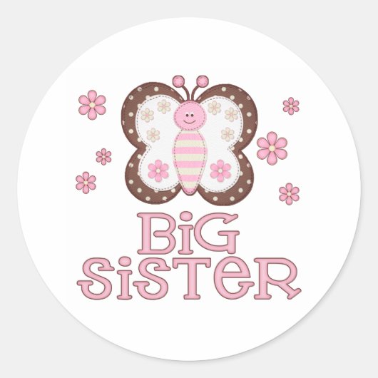 ピンクバタフライ姉 ラウンドシール (正面)
