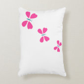 ピンクバタフライ飛んでいるズ アクセントクッション (正面(垂直))