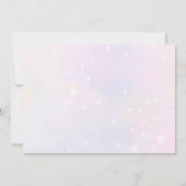 ピンクバタフライ1stバースデーフォト招待状 招待状 (裏面)