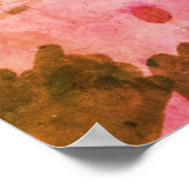 ピンクバタフライ ポスター (角)