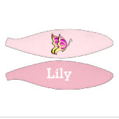 ピンクバタフライ – 名前の追加 ミニバスケットボール (パネル)