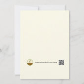 ピンクバタフライ 招待状 (裏面)