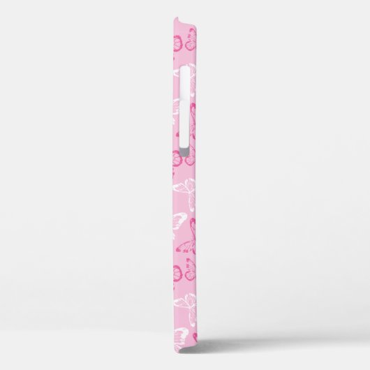 ピンクバタフライ Case-Mate iPhoneケース (裏面 / 左)