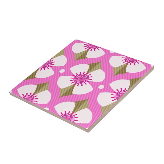 ピンクバターカップ タイル (側面)