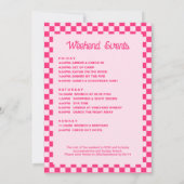 ピンクバチェロレッテ週末パーティー 招待状 (裏面)