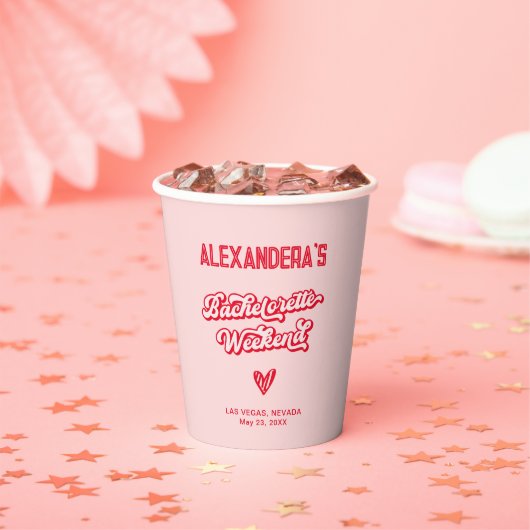 ピンクバチェロレッテ 紙コップ (インサイチュ)