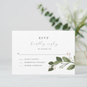 ピンクバック付きSVPの赤面Sprigs 出欠カード (スタンド正面)