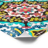 ピンクバッシングキレーフウォールアートプリント ポスター (コーナー)