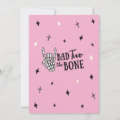 ピンクバッドツーザ・ボーンズ2歳 招待状 (裏面)